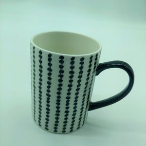 BLACK & WHITE COLLECTION • Pattern Print Porcelain Ceramic Coffee Mug Cup Tea